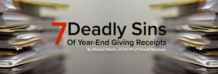 7 Deadly Sins of Year-End Gift Receipts