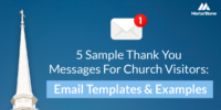 5 Sample Thank You Messages For Church Visitors - Email Templates And Examples